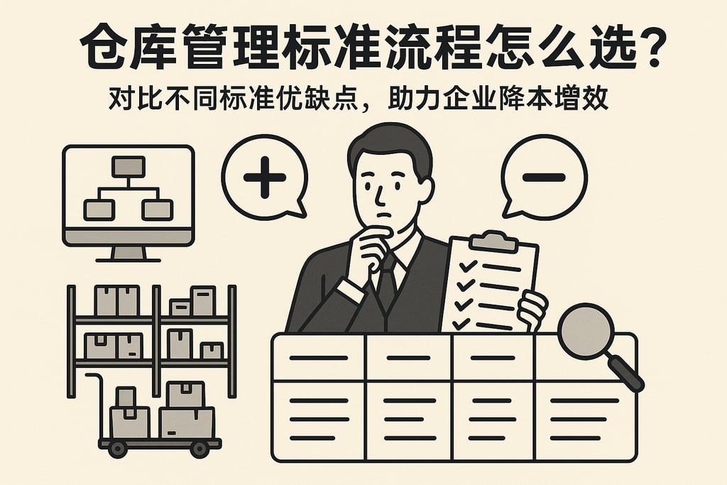 仓库管理标准流程怎么选？对比不同标准优缺点，助力企业降本增效