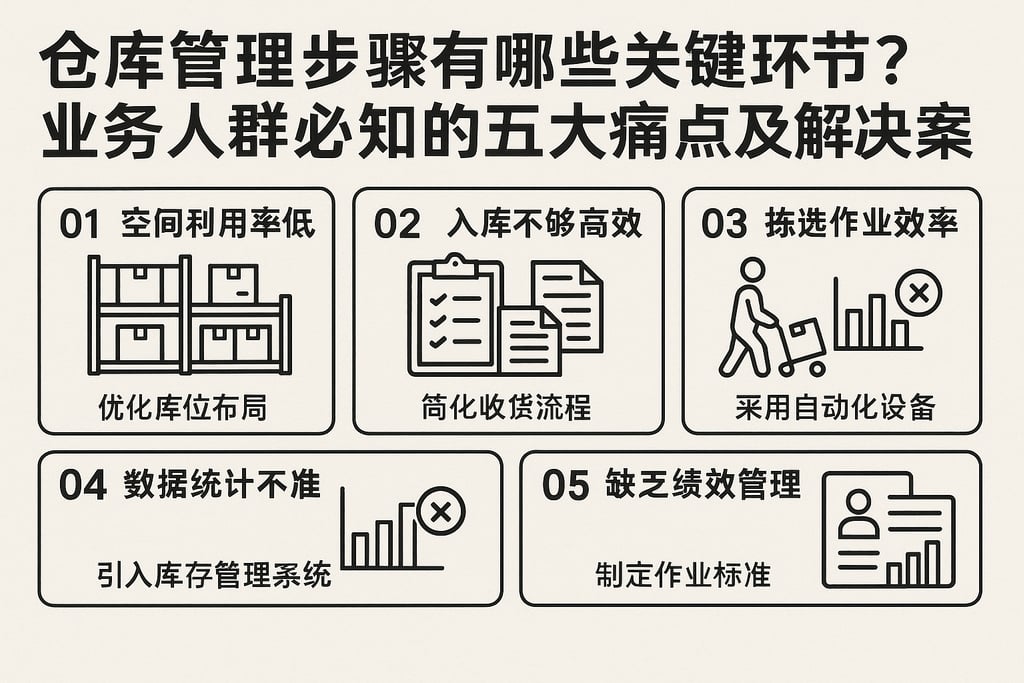 仓库管理步骤有哪些关键环节？业务人群必知的五大痛点及解决方案