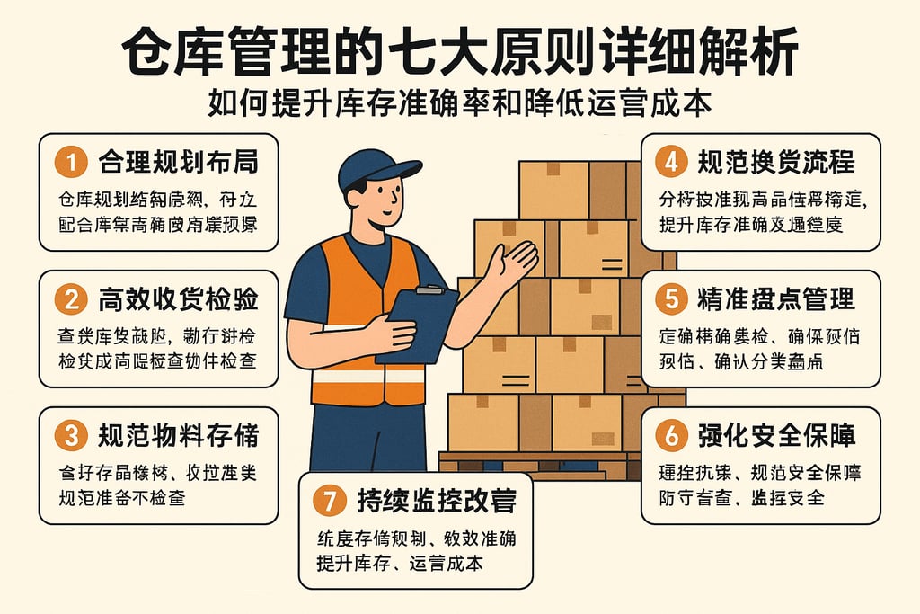 仓库管理的七大原则详细解析，如何提升库存准确率和降低运营成本