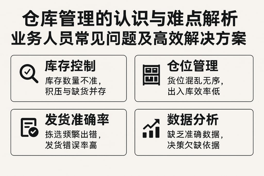 仓库管理的认识与难点解析：业务人员常见问题及高效解决方案