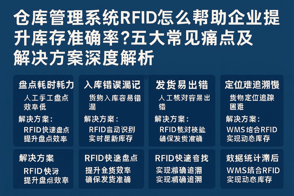 仓库管理系统RFID怎么帮助企业提升库存准确率？五大常见痛点及解决方案深度解析