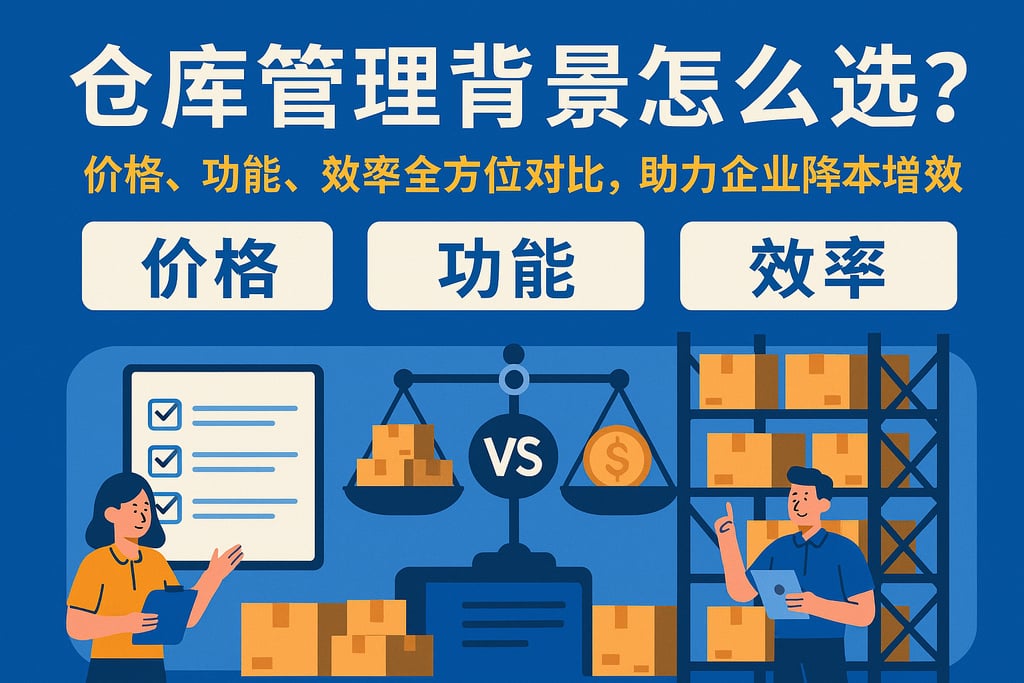 仓库管理背景怎么选？价格、功能、效率全方位对比，助力企业降本增效