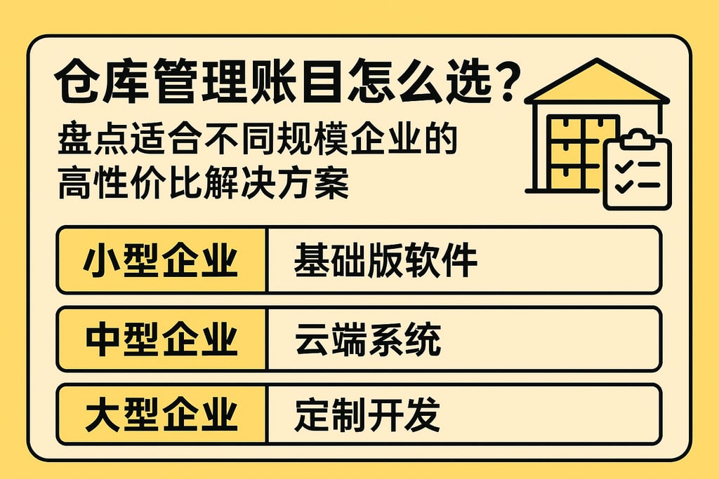 仓库管理账目怎么选？盘点适合不同规模企业的高性价比解决方案