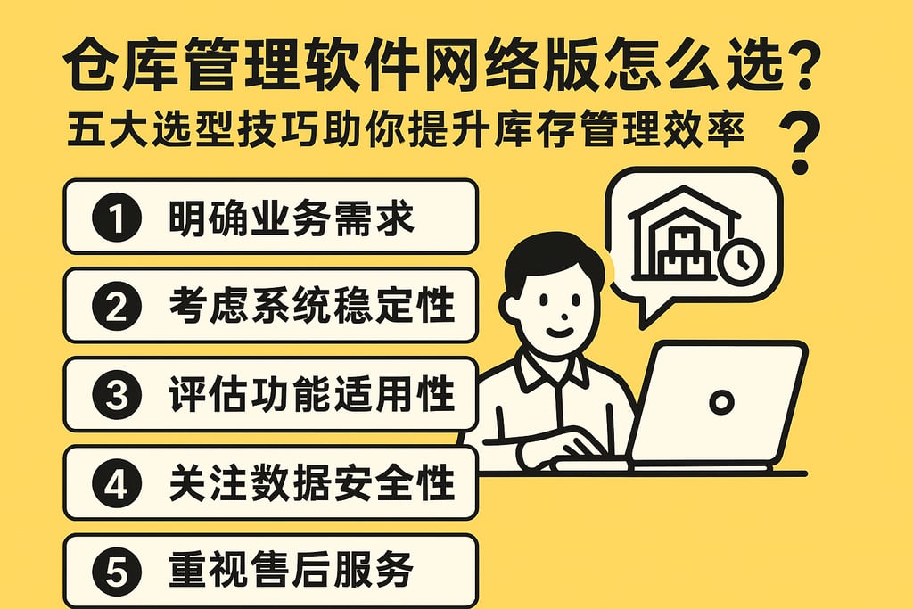 仓库管理软件网络版怎么选？五大选型技巧助你提升库存管理效率