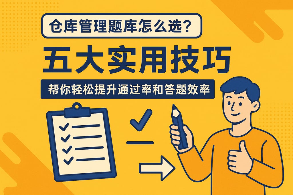 仓库管理题库怎么选？五大实用技巧帮你轻松提升通过率和答题效率