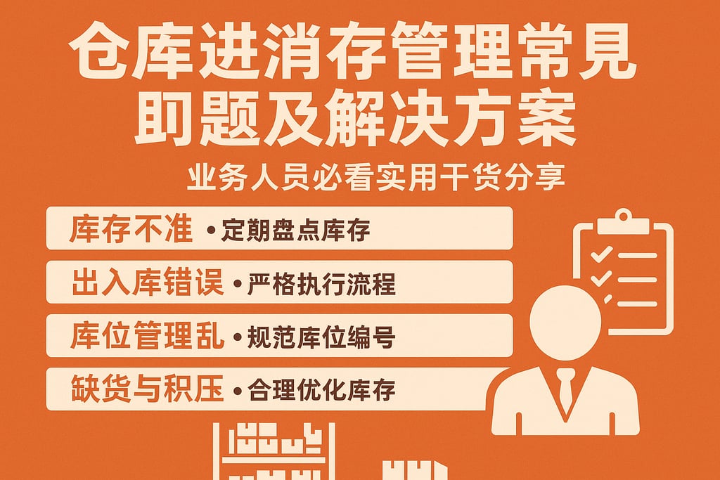 仓库进销存管理常见问题及解决方案，业务人员必看的实用干货分享
