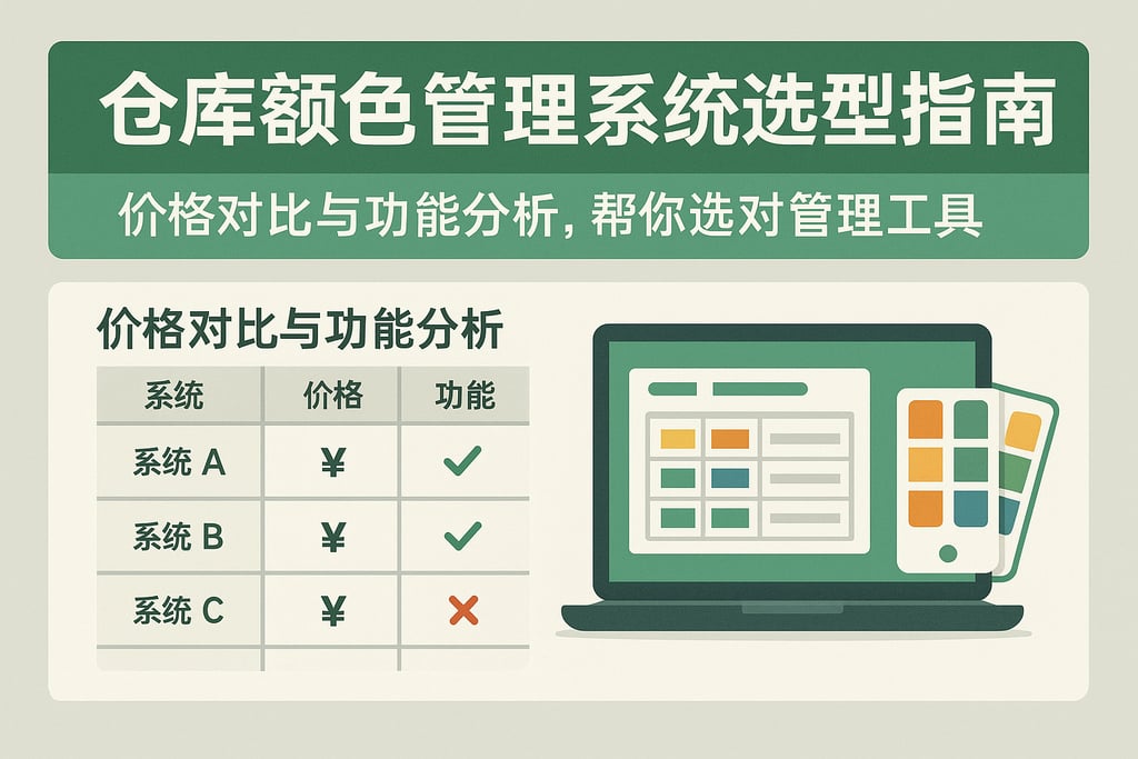 仓库颜色管理系统选型指南：价格对比与功能分析，帮你选对管理工具
