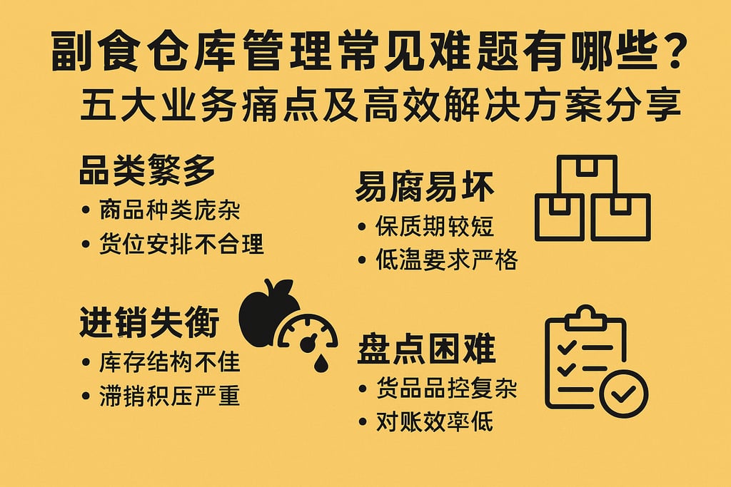 副食仓库管理常见难题有哪些？五大业务痛点及高效解决方案分享