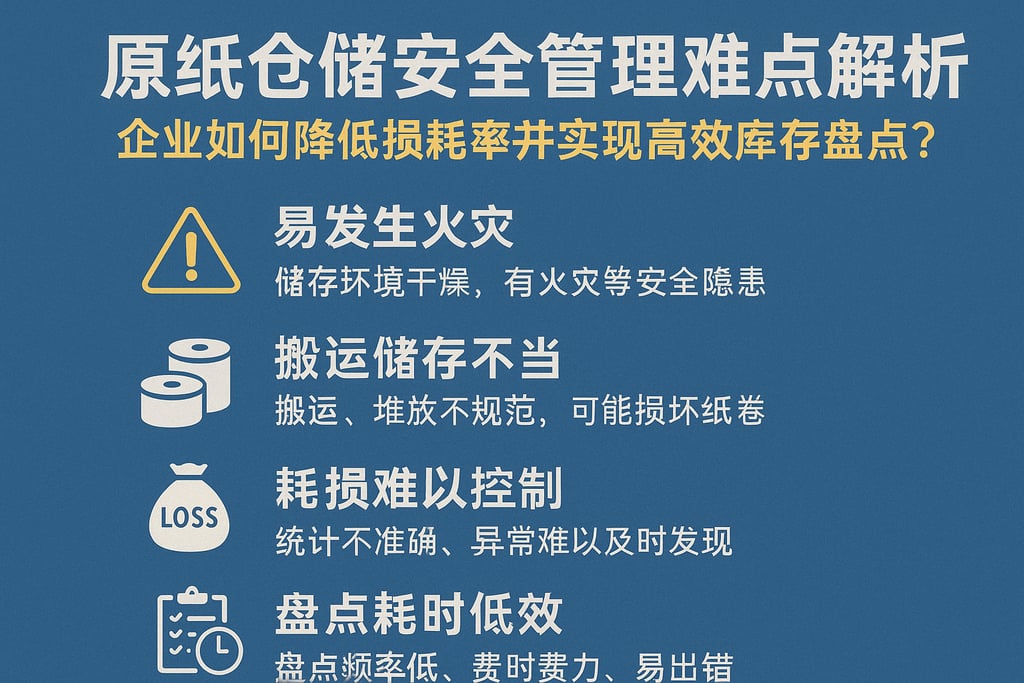 原纸仓储安全管理难点解析，企业如何降低损耗率并实现高效库存盘点？