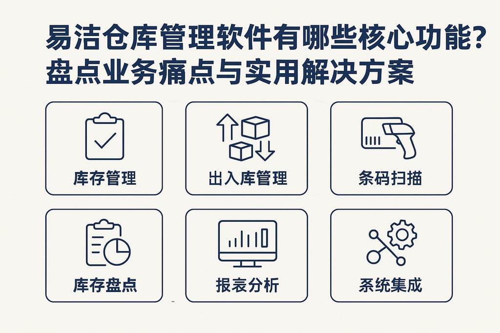 易洁仓库管理软件有哪些核心功能？盘点业务痛点与实用解决方案