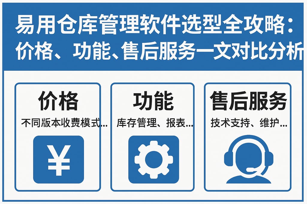 易用仓库管理软件选型全攻略：价格、功能、售后服务一文对比分析