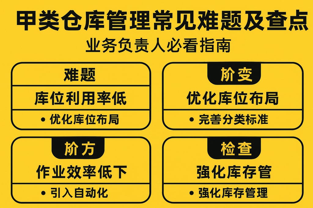甲类仓库管理常见难题及解决方案盘点，业务负责人必看指南