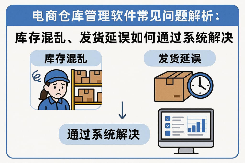 电商仓库管理软件常见问题解析：库存混乱、发货延误如何通过系统解决？