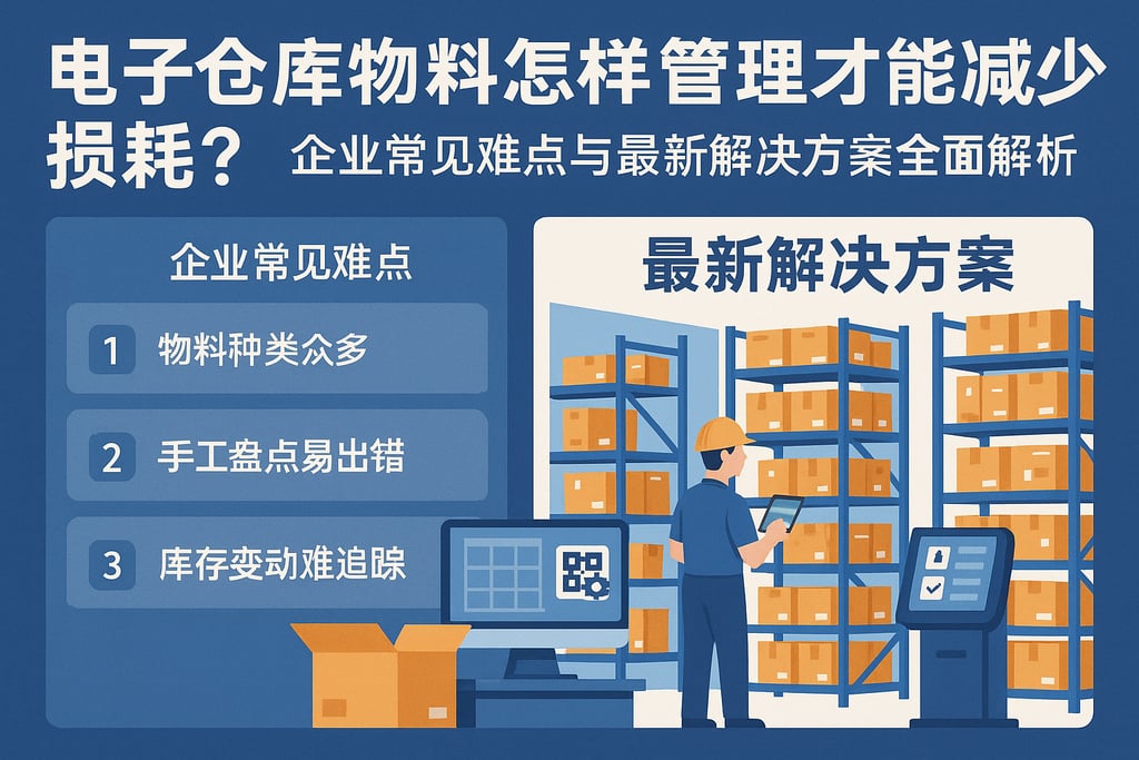电子仓库物料怎样管理才能减少损耗？企业常见难点与最新解决方案全面解析