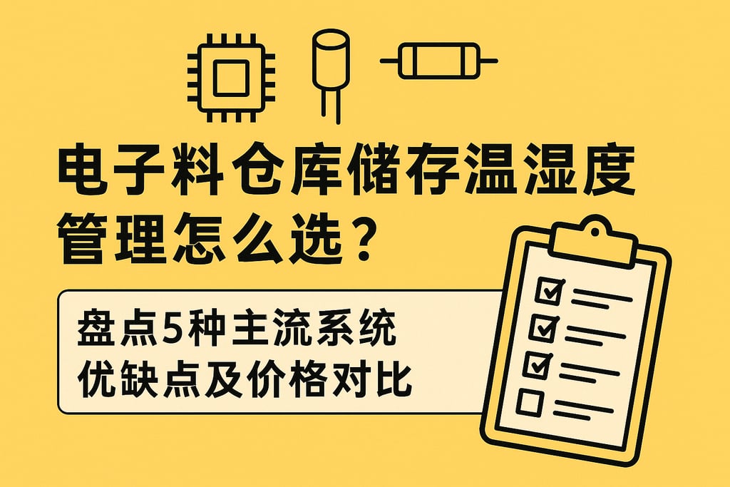 电子料仓库储存温湿度管理怎么选？盘点5种主流系统优缺点及价格对比
