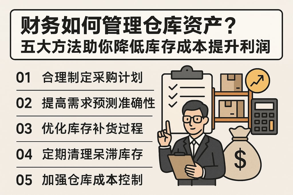 财务如何管理仓库资产？五大方法助你降低库存成本提升利润
