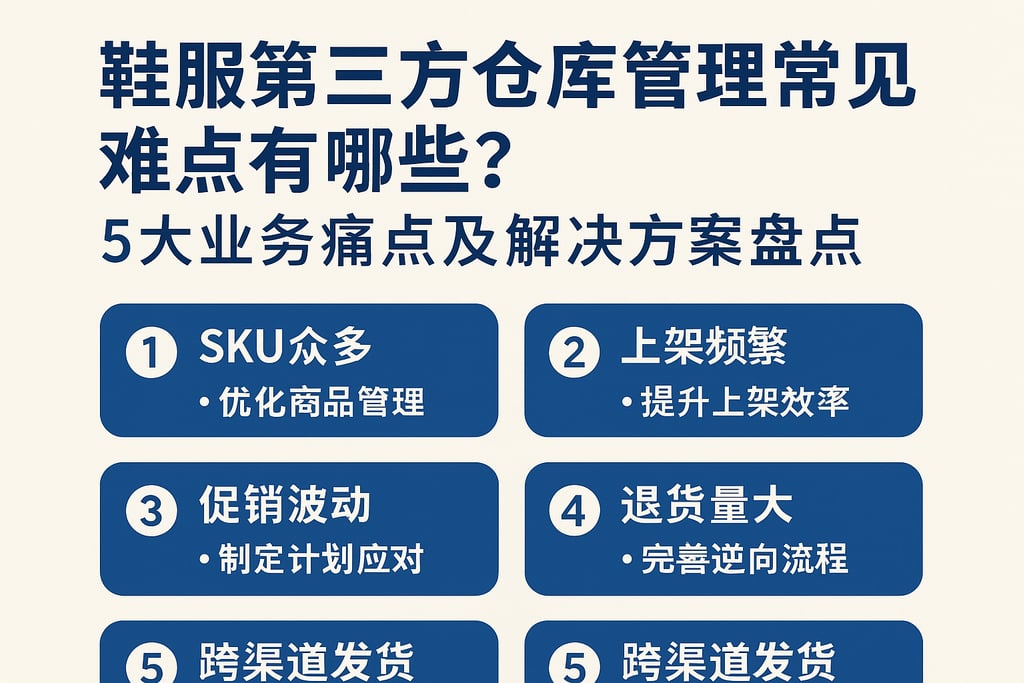 鞋服第三方仓库管理常见难点有哪些？5大业务痛点及解决方案盘点
