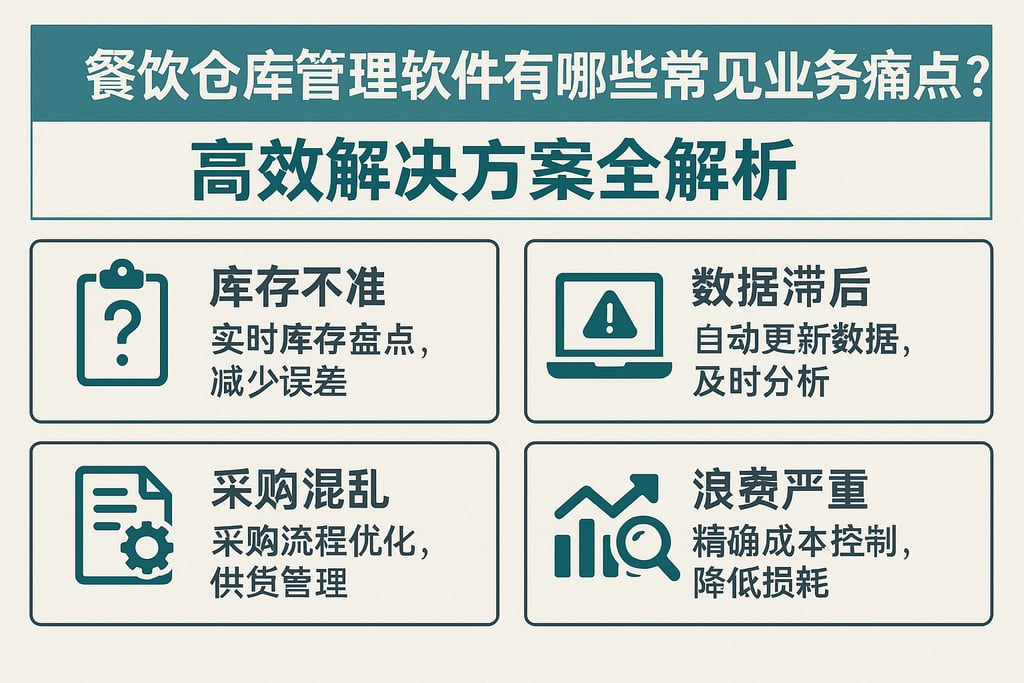 餐饮仓库管理软件有哪些常见业务痛点？高效解决方案全解析
