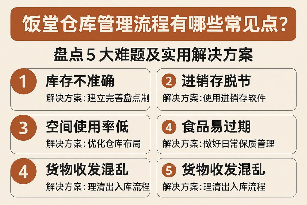 饭堂仓库管理流程有哪些常见痛点？盘点5大难题及实用解决方案