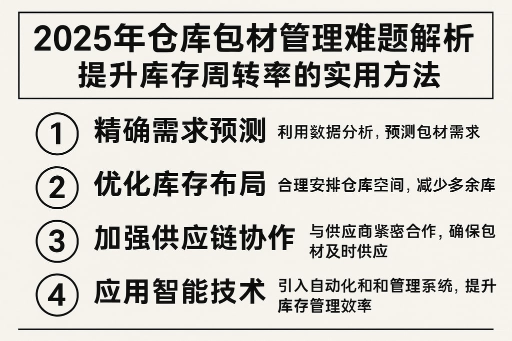 2025年仓库包材管理难题解析，提升库存周转率的实用方法