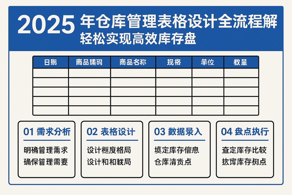 2025年仓库管理表格设计全流程解析，轻松实现高效库存盘点