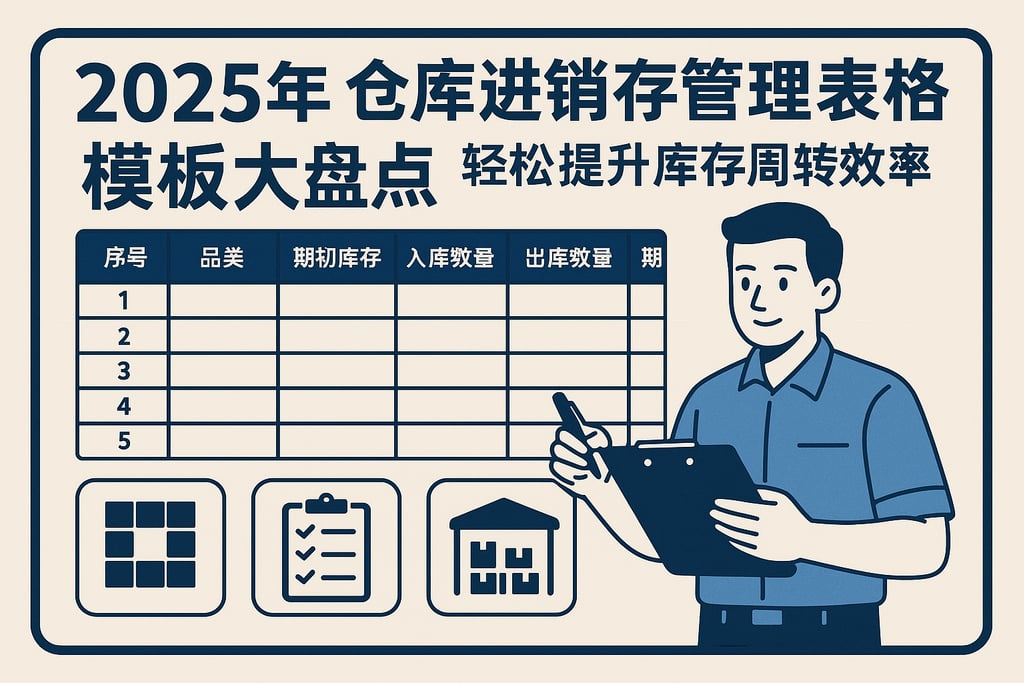2025年仓库进销存管理表格模板大盘点，轻松提升库存周转效率