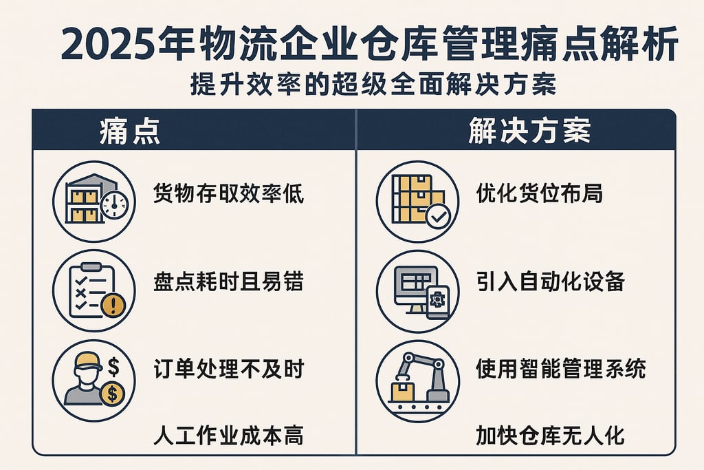 2025年物流企业仓库管理痛点解析，提升效率的超级全面解决方案