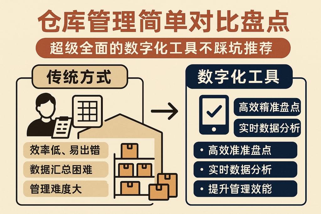 仓库管理简单对比盘点，超级全面的数字化工具不踩坑推荐