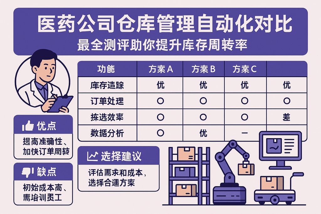 医药公司仓库管理自动化对比，最全测评助你提升库存周转率