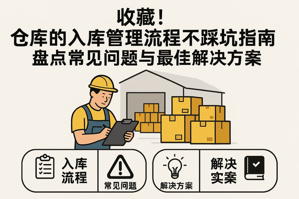 收藏！仓库的入库管理流程不踩坑指南，盘点常见问题与最佳解决方案