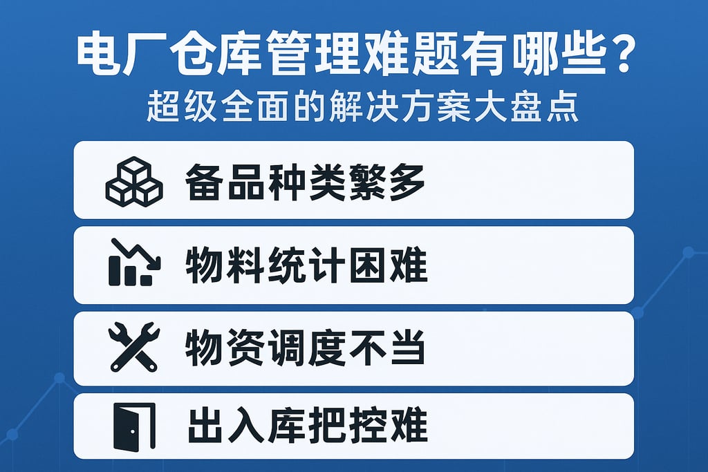 电厂仓库管理难题有哪些？超级全面的解决方案大盘点