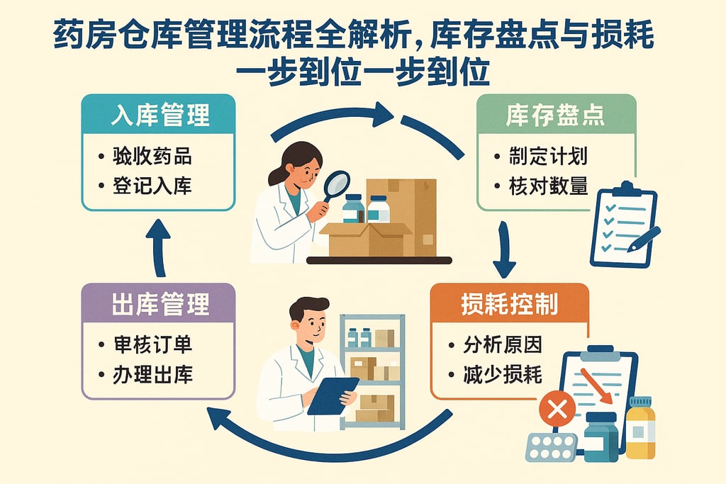药房仓库管理流程全解析，库存盘点与损耗控制一步到位