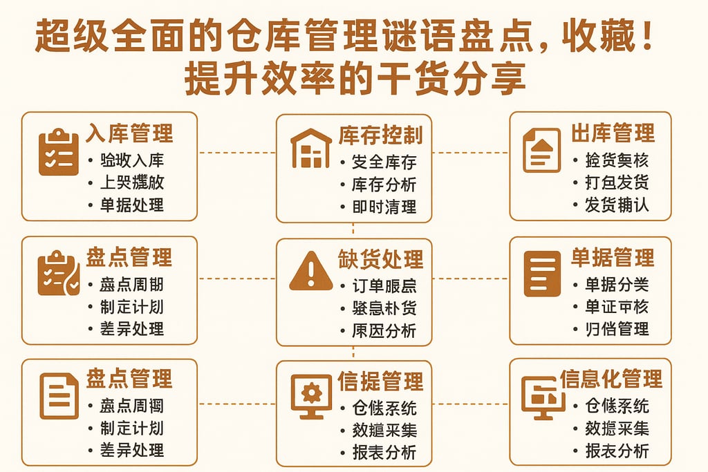 超级全面的仓库管理谜语盘点，收藏！提升效率的干货分享