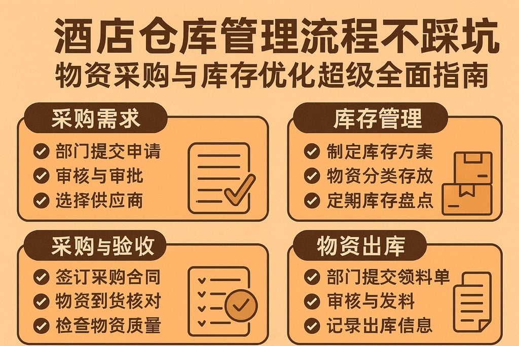 酒店仓库管理流程不踩坑，物资采购与库存优化超级全面指南