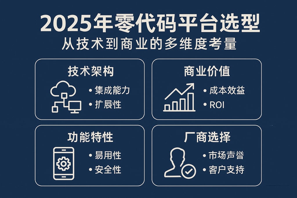 2025年零代码平台选型：从技术到商业的多维度考量