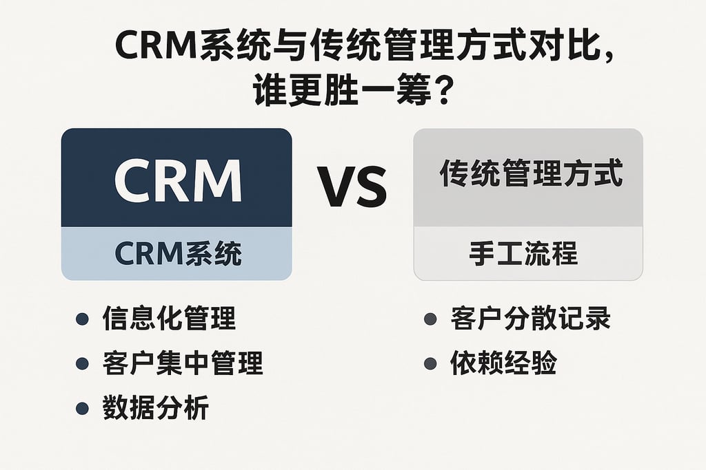 CRM系统与传统管理方式对比，谁更胜一筹？