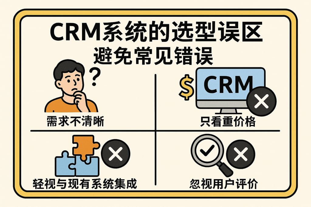 CRM系统的选型误区，避免常见错误