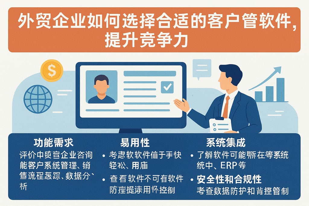 外贸企业如何选择合适的客户管理软件，提升竞争力