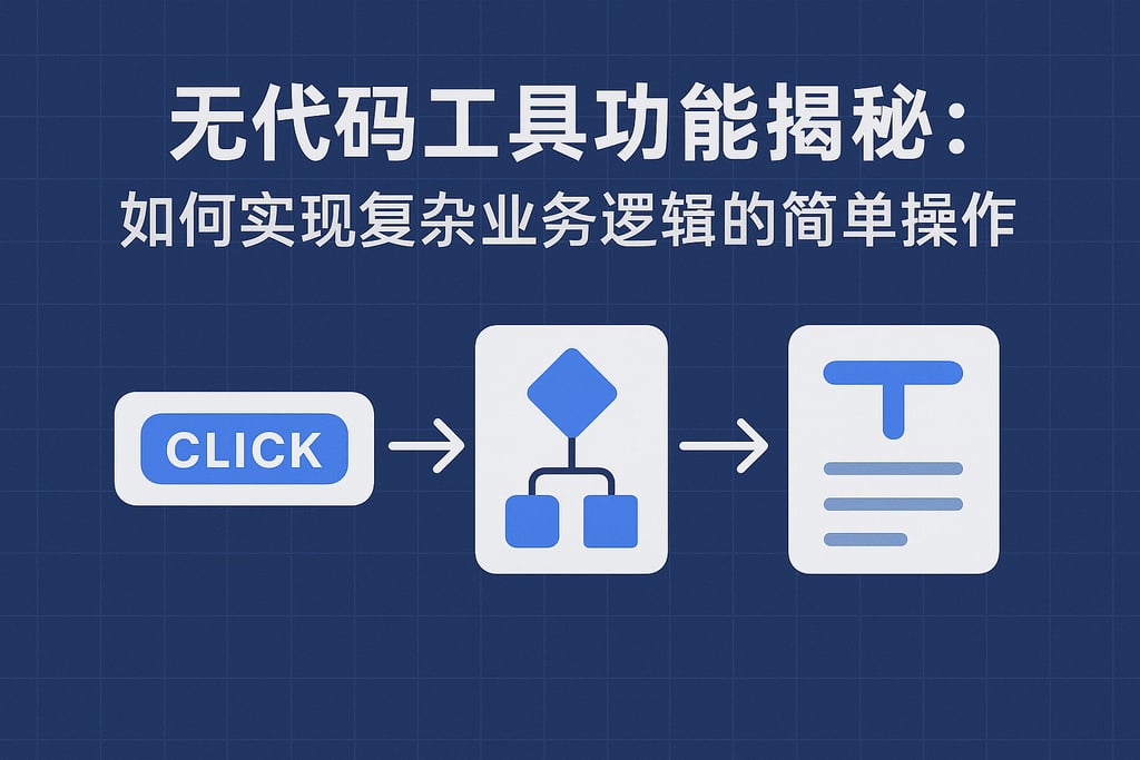 无代码工具功能揭秘：如何实现复杂业务逻辑的简单操作