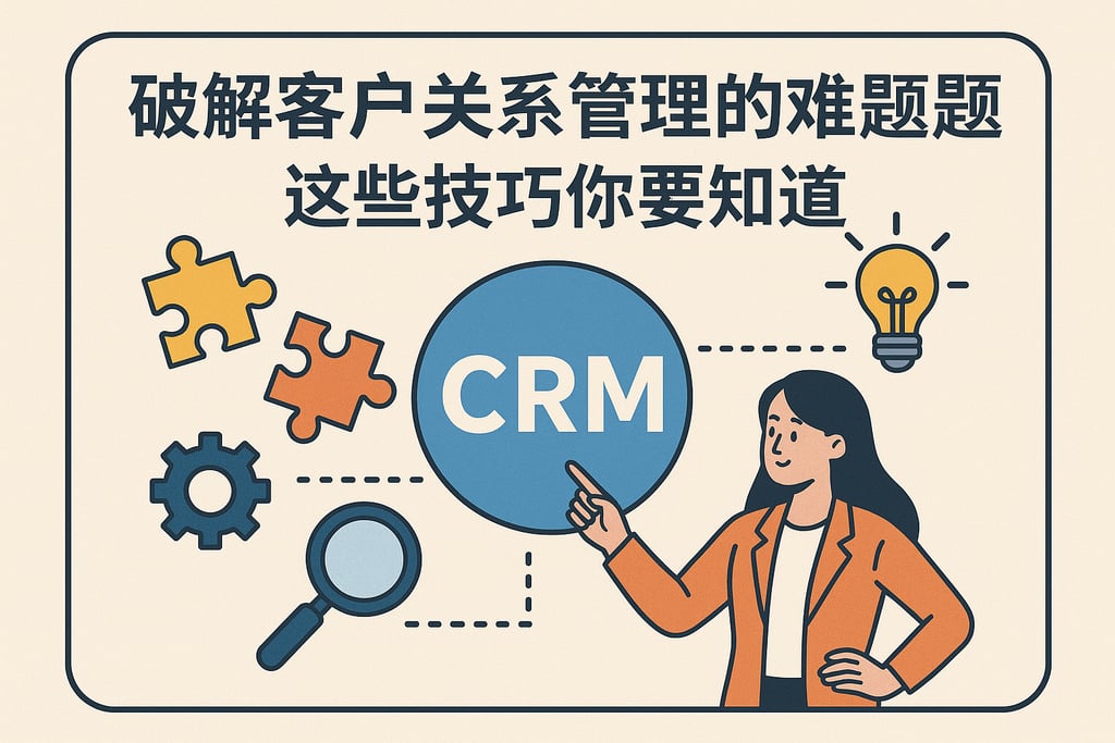 破解客户关系管理的难题，这些技巧你要知道