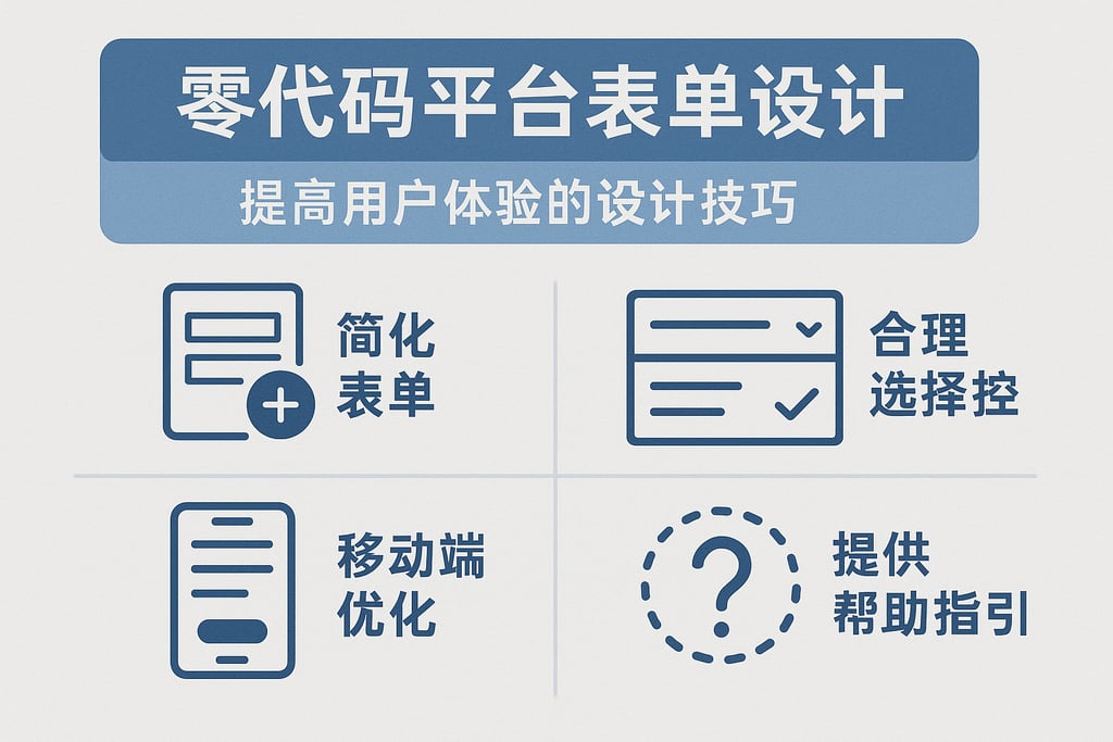 零代码平台表单设计：提高用户体验的设计技巧