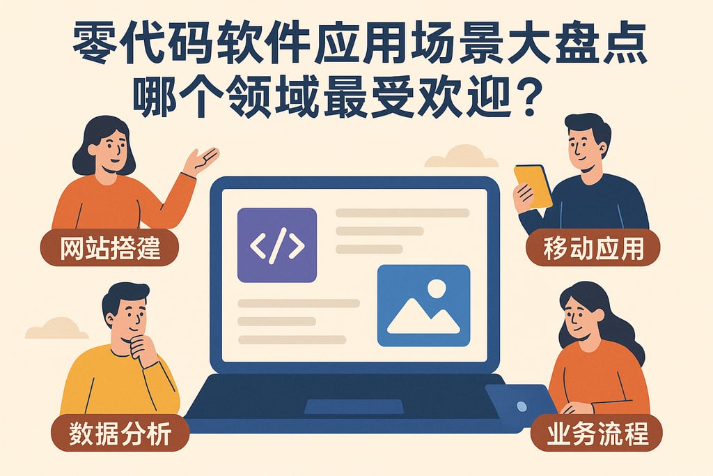 零代码软件应用场景大盘点，哪个领域最受欢迎？
