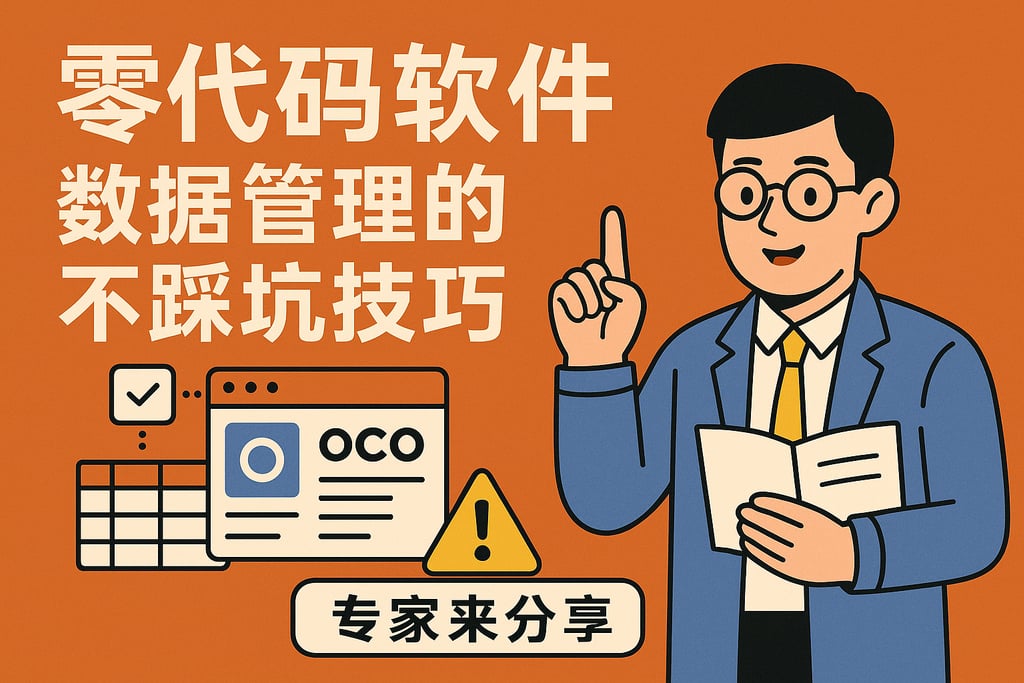零代码软件数据管理的不踩坑技巧，专家来分享