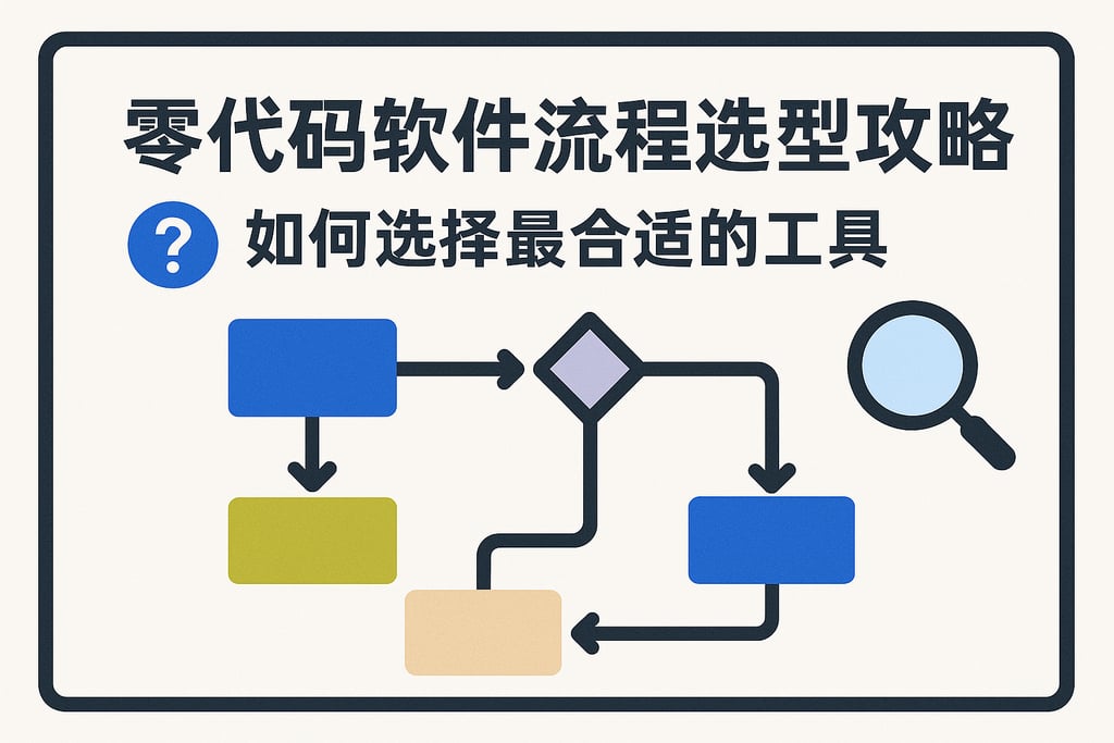 零代码软件流程选型攻略，如何选择最合适的工具