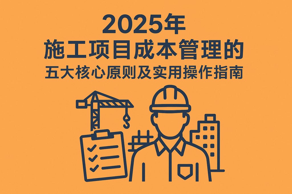 2025年施工项目成本管理的五大核心原则及实用操作指南