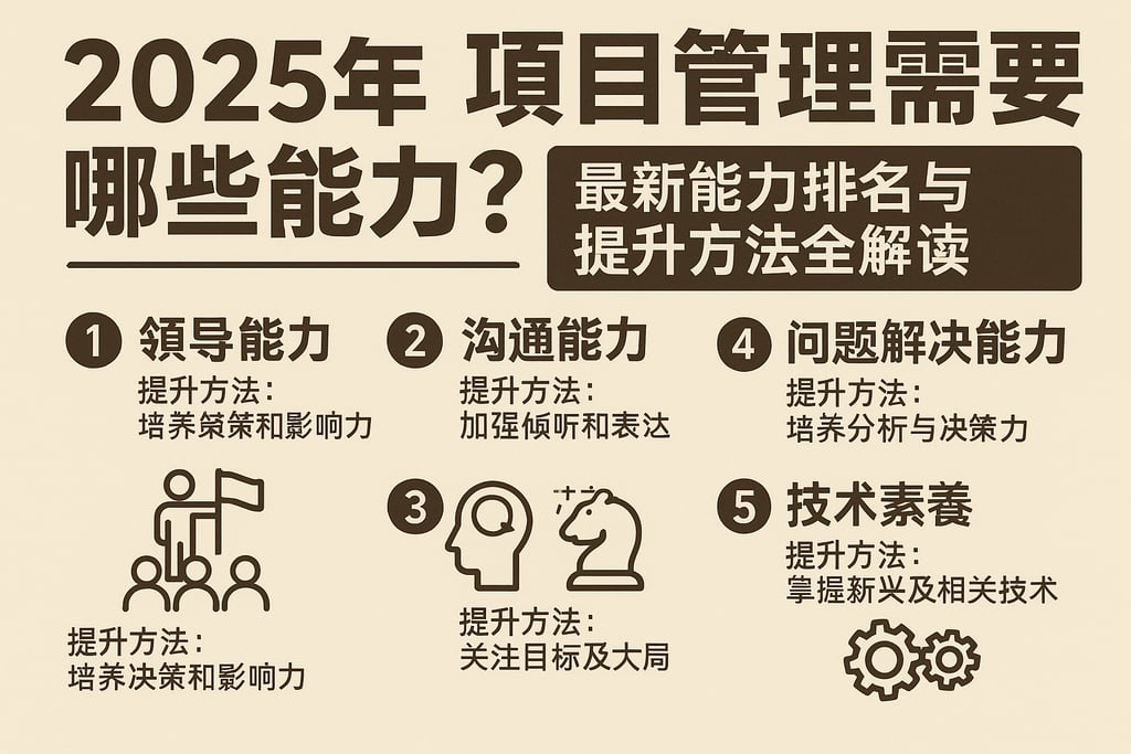 2025年项目管理需要哪些能力？最新能力排名与提升方法全解读