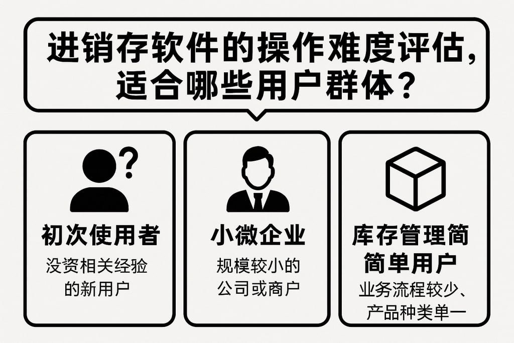 进销存软件的操作难度评估，适合哪些用户群体？