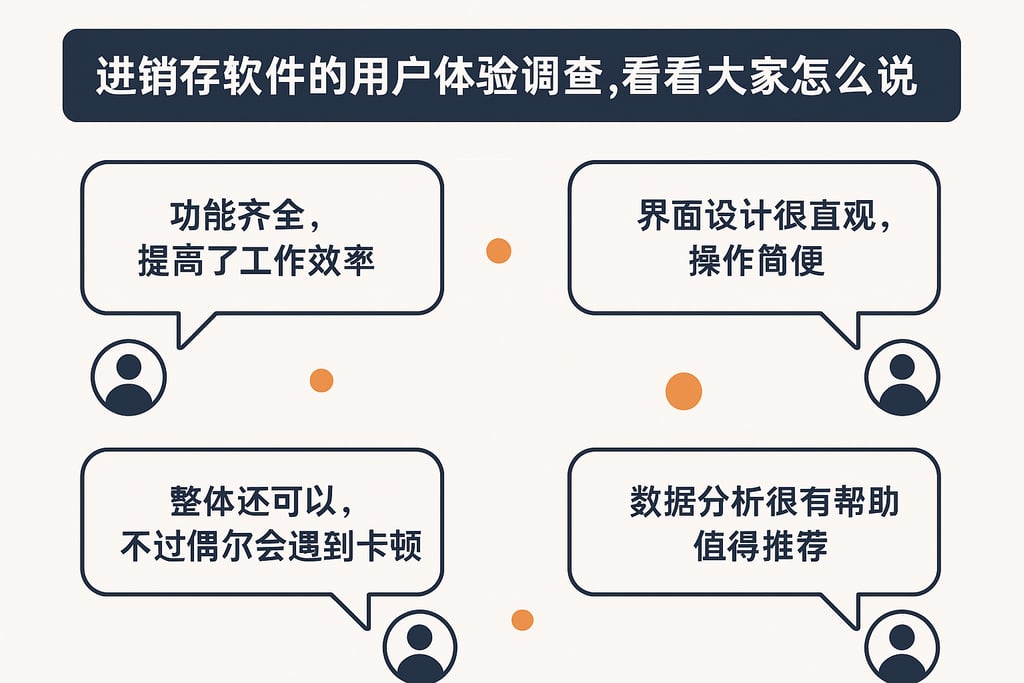 进销存软件的用户体验调查，看看大家怎么说
