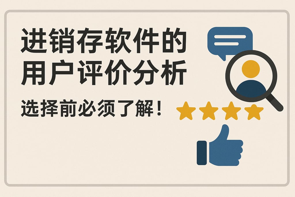 进销存软件的用户评价分析，选择前必须了解！