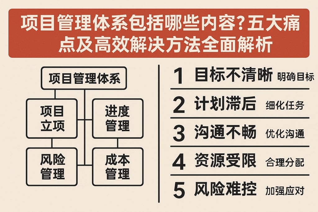 项目管理体系包括哪些内容？五大痛点及高效解决方法全面解析